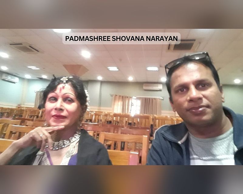 Shri Jay Agarwal with Padmashree Shovana Narayan