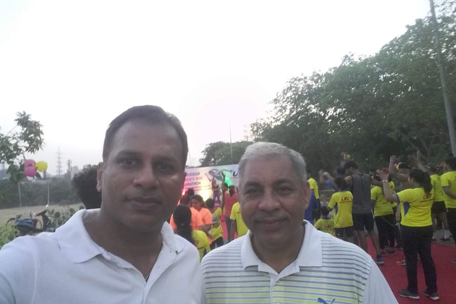 At a community sports event
