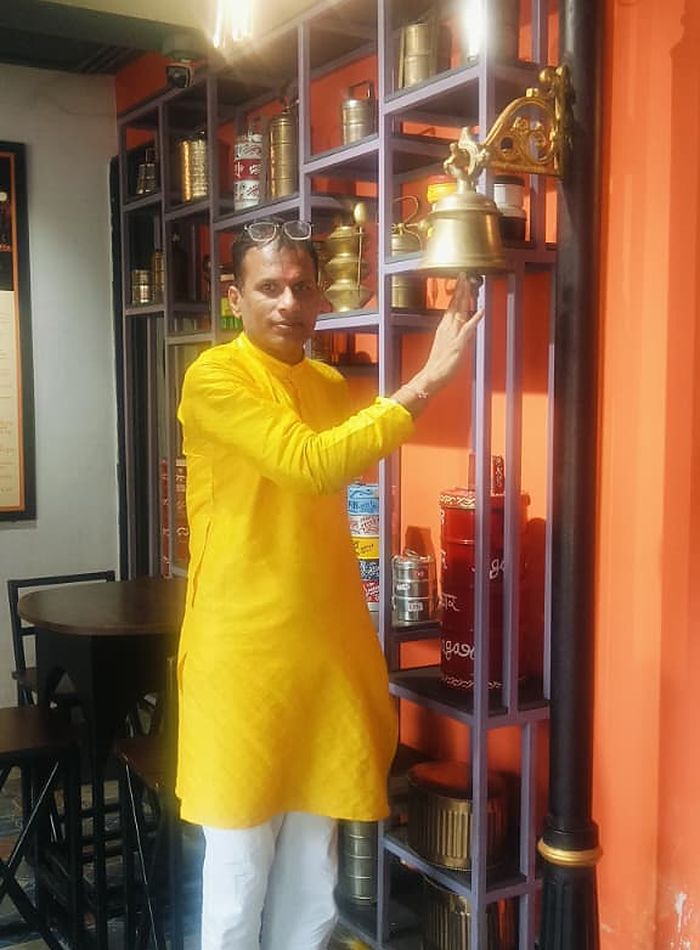 Ringing the ritual bell inside a client space