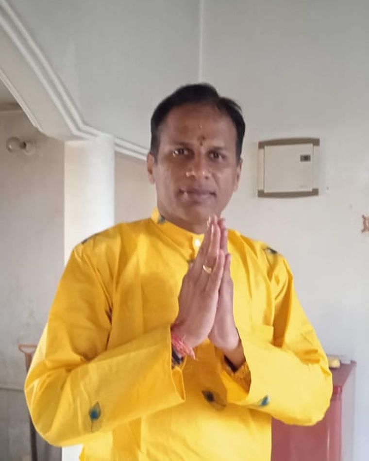 Shri Jay Agarwal greeting with folded hands