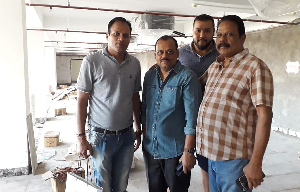 Commercial floor under construction during a vastu survey